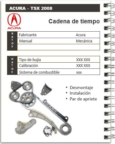 Acura TSX 2008 2.4L Manual de mecánica