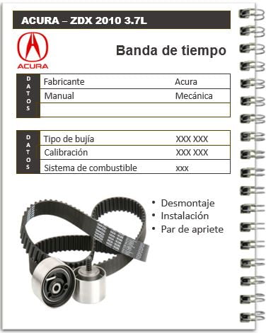 Manual de mecánica Acura ZDX 2010 3.7L