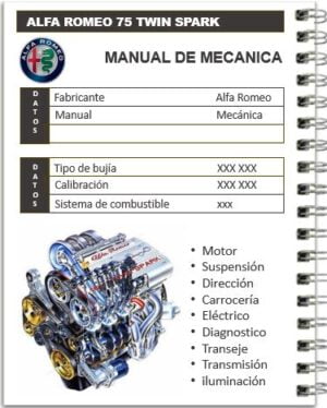 Alfa Romeo 75 Twin spark 2.0L Manual de mecánica