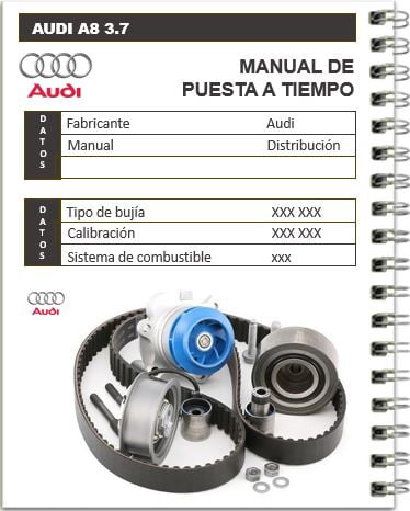 Audi A8 2000-2002 3.7L Manual de la banda de tiempo