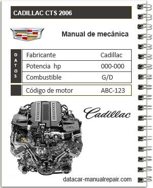 Cadillac CTS 2006 6.0L Manual de mecánica Automotriz PDF
