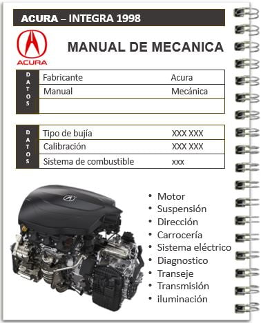 Manual de mecánica Acura Integra 1998