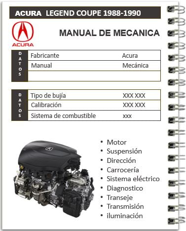 Acura Legend Coupe 1988-1990 Manual de mecánica