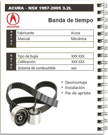 Acura NSX 1997-2005 3.2L Manual de mecánica PDF