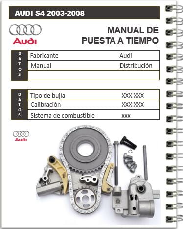 Audi S4 2003-2008 4.2L Manual de la banda de tiempo